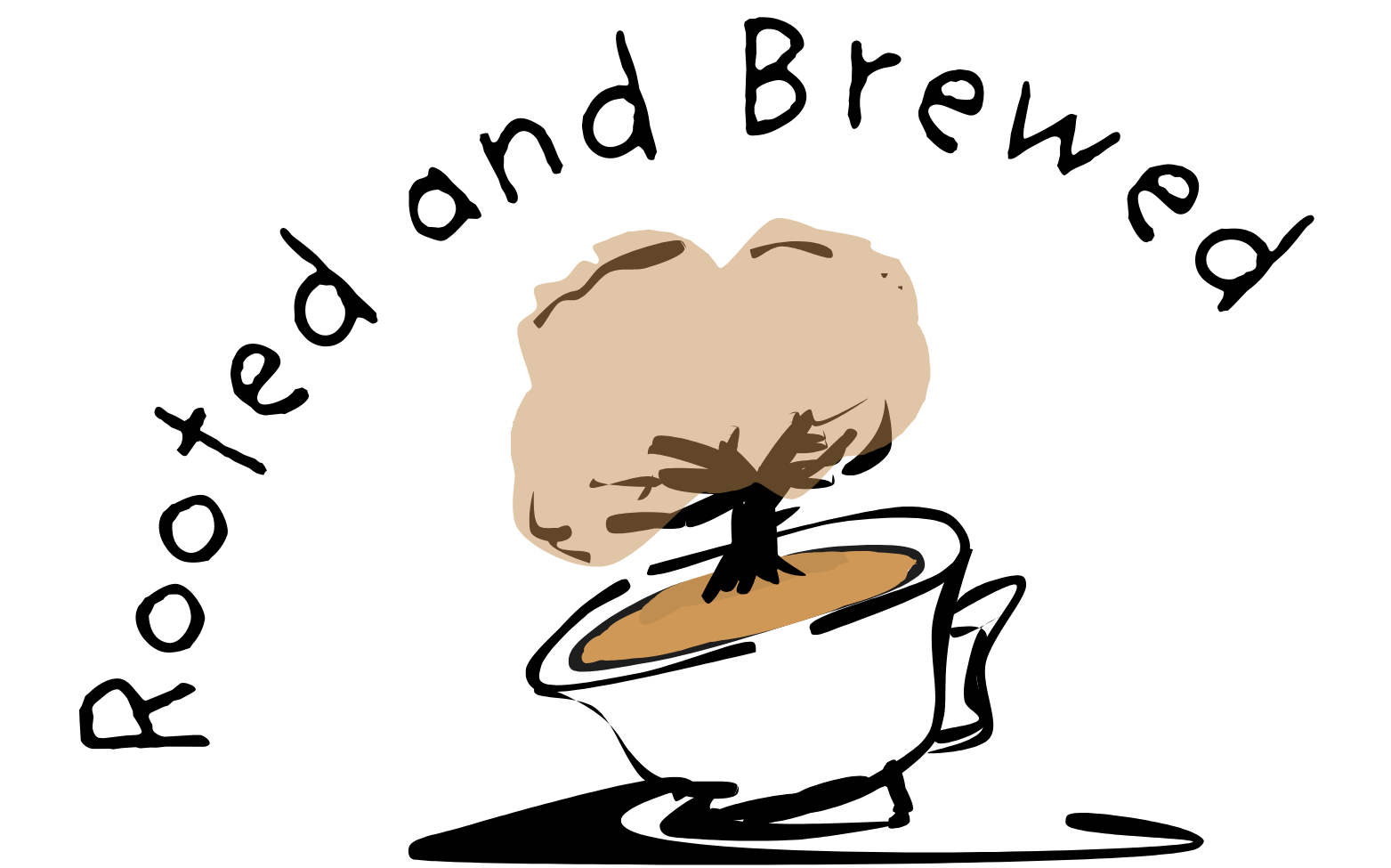 Rooted and Brewed Logo